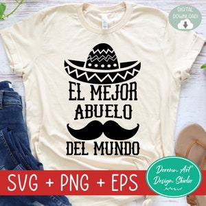 Fathers Day SVG, El Mejor Abuelo Del Mundo Svg, Funny Grandpa svg, Mi Abuelo Es Mi Heroe, Feliz Dia Del Padre Svg, Promoted to Grandpa svg