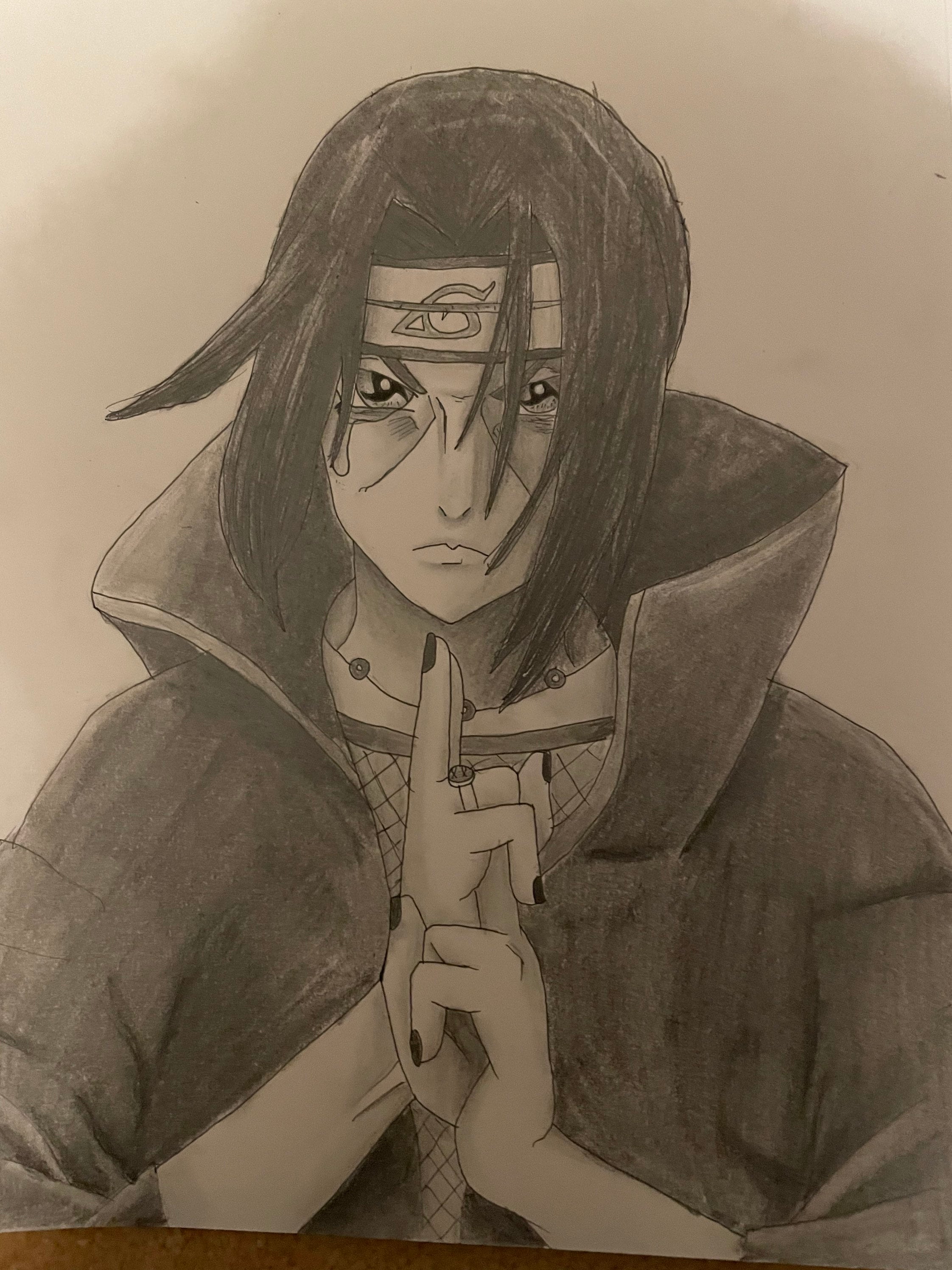 Dibujo de Itachi uchiha - Etsy España