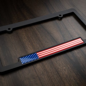 American Flag License Plate Frames 3D Domed American Pride Patriot