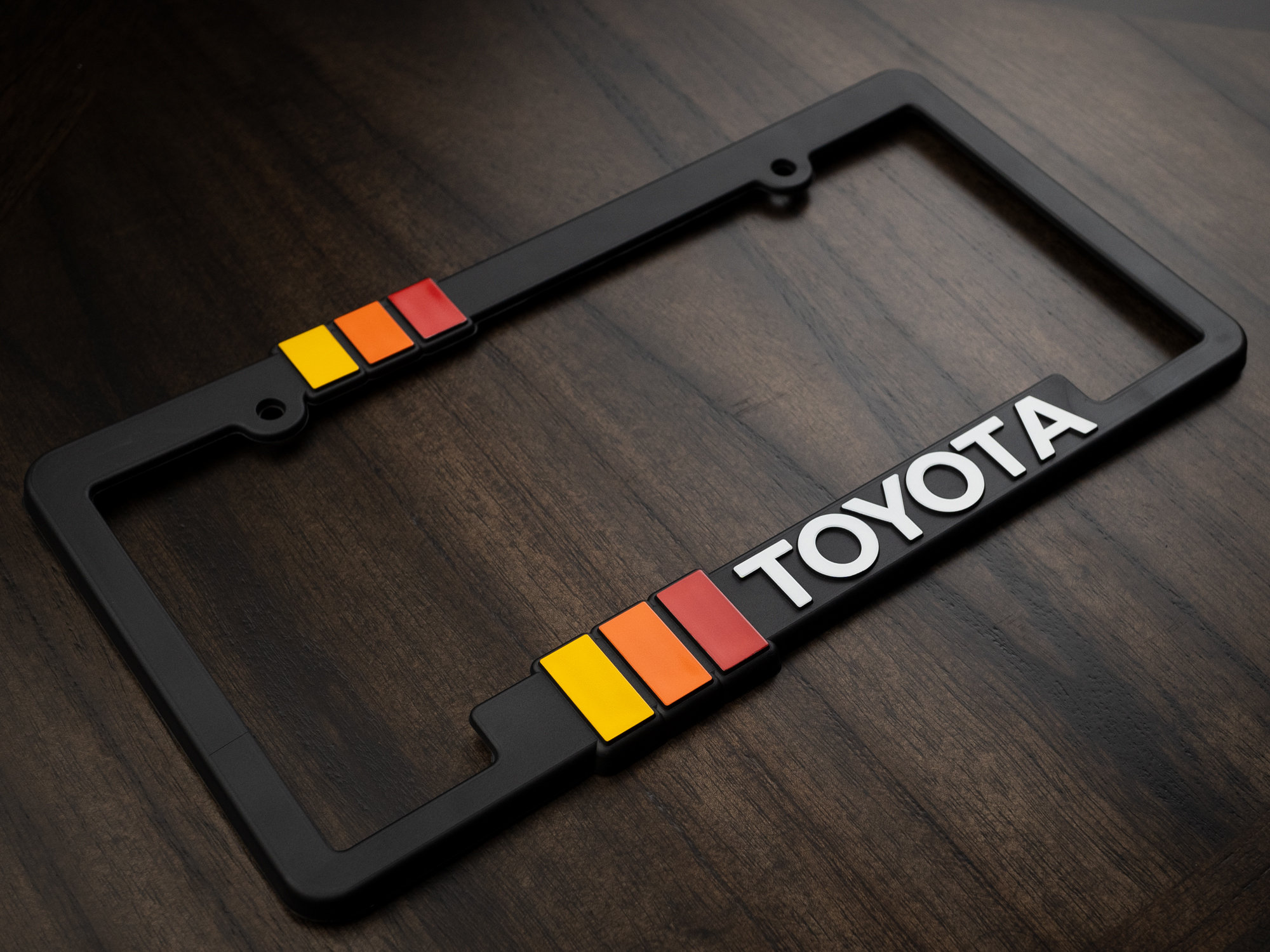 Vintage toyota retro style license plate frame trd offroad tacoma
