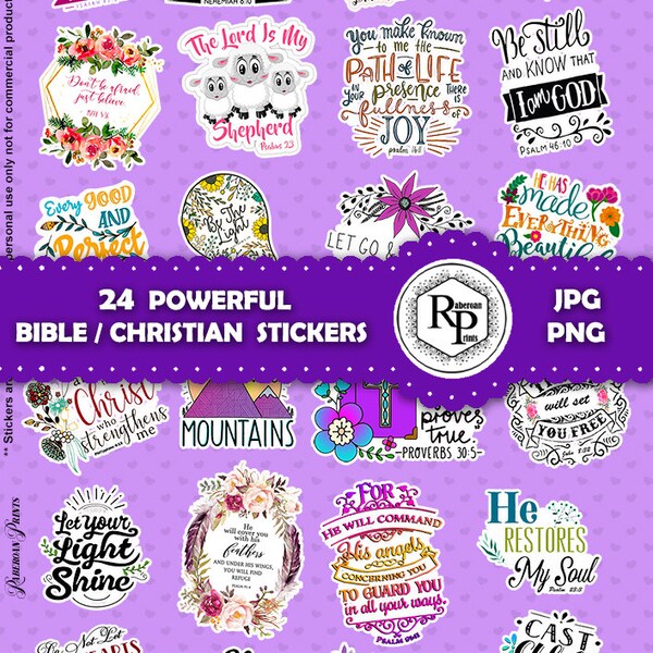 Christian Quotes Stickers Etsy
