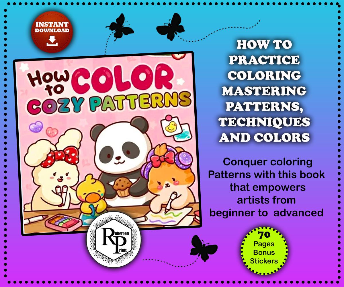 Master Color Book How to Master Coloring Cozy Practice Book + Bonus Coloring Book and ...