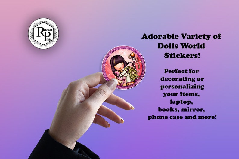Colorful Dolls World Printable Stickers Sheet Scrapbooking Etsy