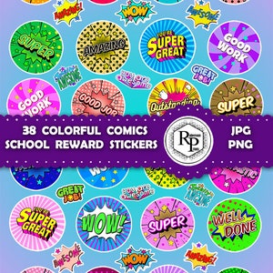 Best Selling*** Motivational School Reward ONE (1) Stickers Sheet /Doodle School Stickers PNG/JPG plus Free Baby Animals Coloring Book