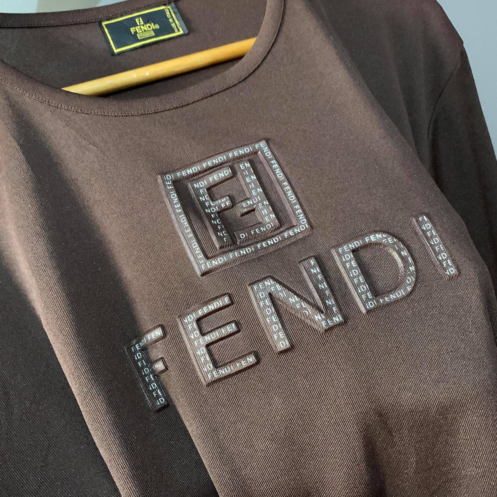 Authentic Vintage Fendi shirt t-shirt | Etsy