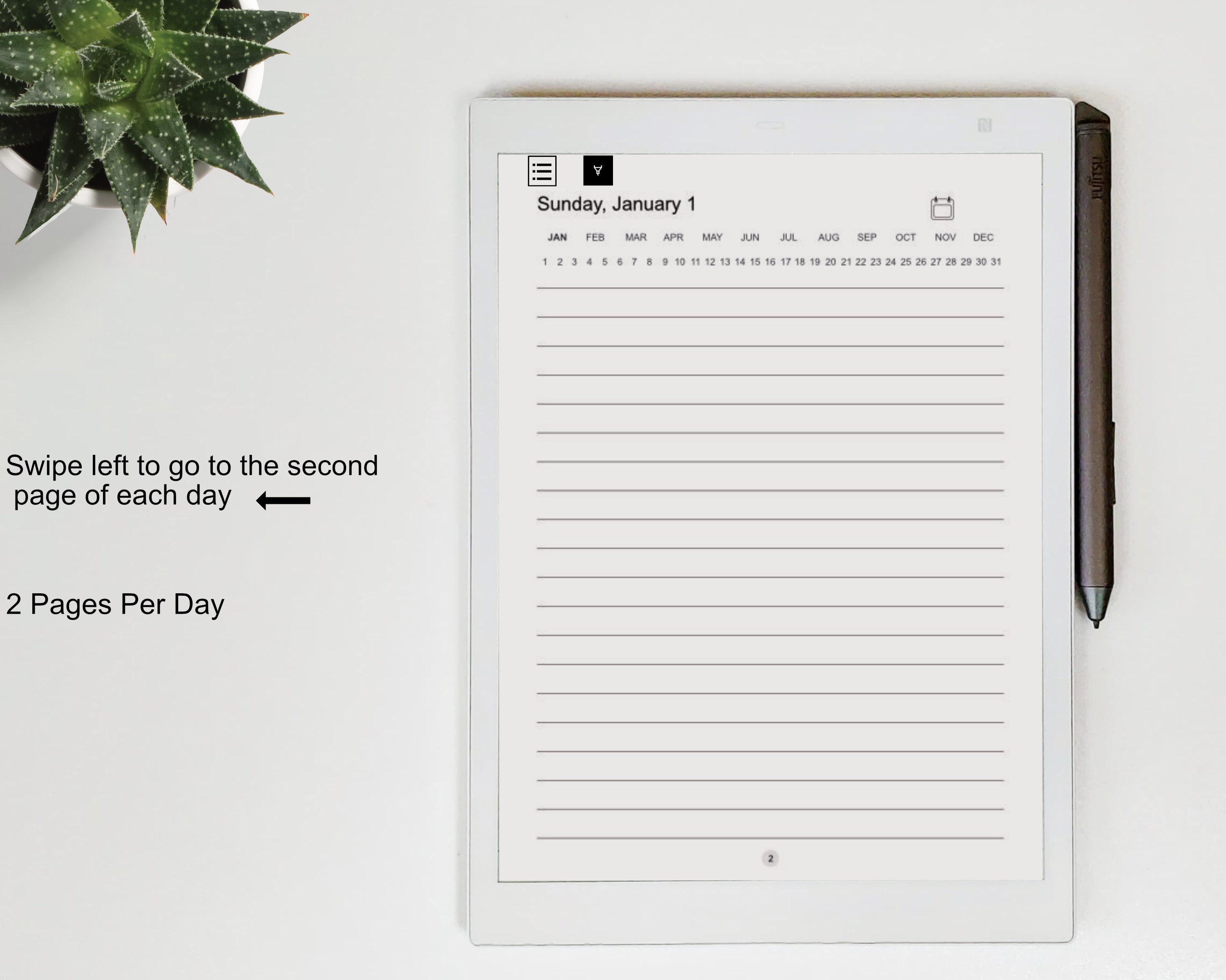 Supernote Bullet Journal Template Supernote Bullet Journal Template