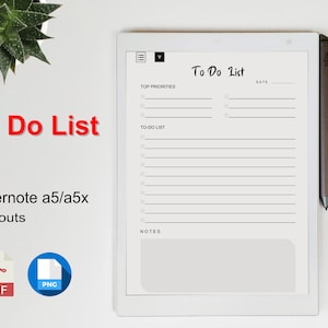 SuperNote Templates To-do List | pdf & png