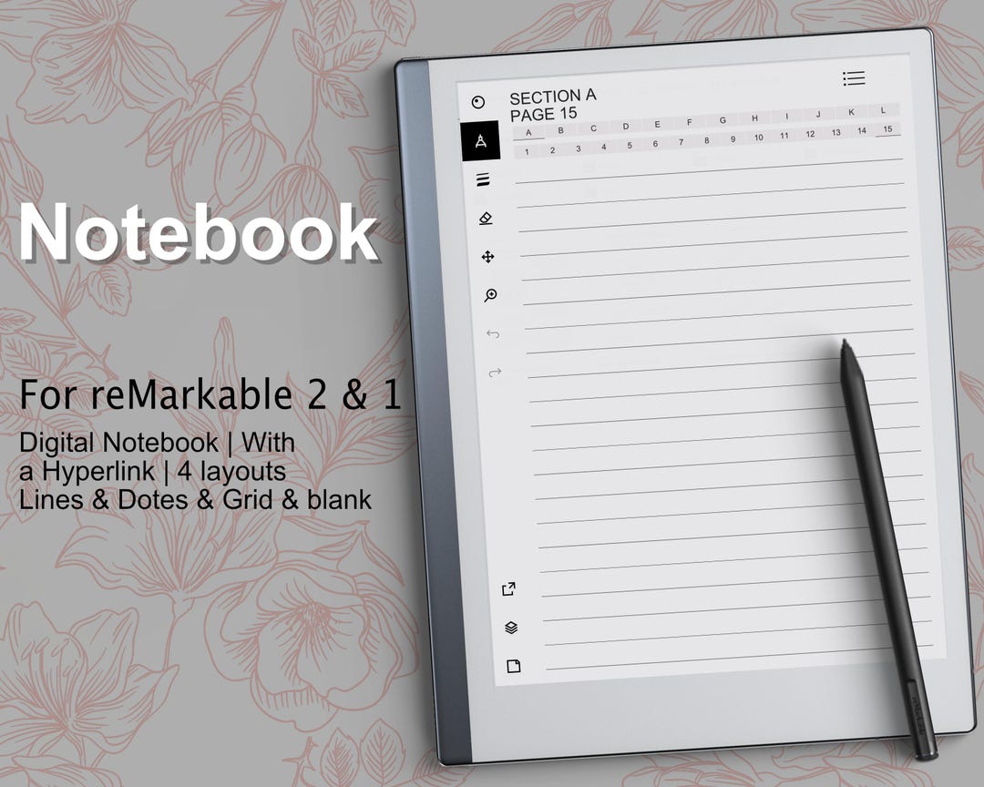 Hyperlinked Notebook for Remarkable 2, Paper Pro and 1 - Etsy UK