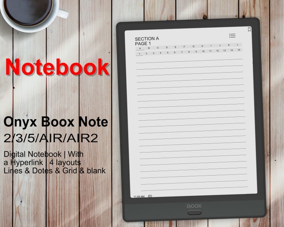 Boox Note 2 / 3 / 5 Templates Digital Notebook | Compatible With 