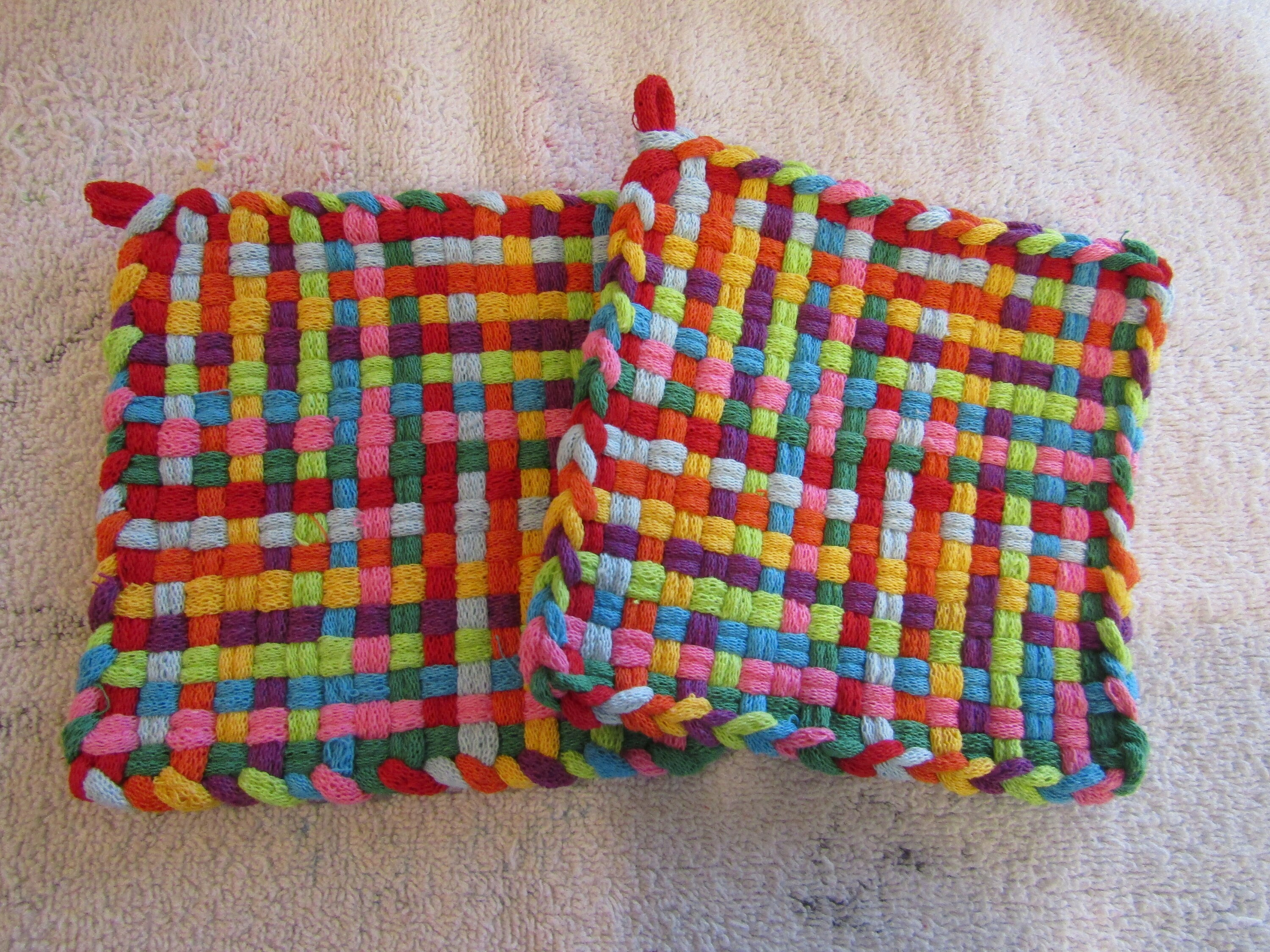Potholder Loop Assortment Bags for 7 Inch Loom, Makes 8 Potholder, Brights,  Pastel, or Designer Colorway. Bulk Weaving Loops 