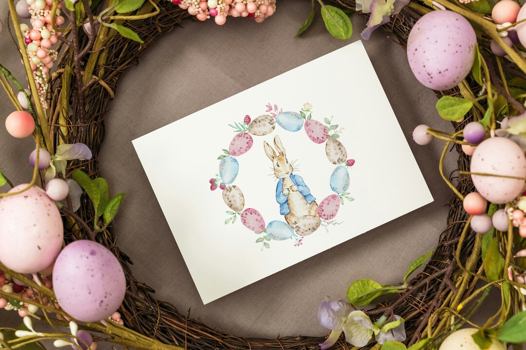 Peter Rabbit/easter Inspired Greeting Cards - Blank Inside ...