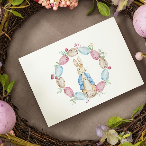 Peter Rabbit/Easter Inspired Greeting Cards - Blank Inside || Individually Sold Blank Greeting Cards for Everyday Use -Bookish Gifts