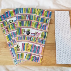 Bookshelves || Double-Sided Handmade Laminated Bookmarks - Book Lover/Books/Bookish/Stacks of Books/Shelves of Books - Bookish Gifts