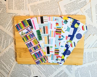 Book Lovers || Double-Sided Handmade Laminated Bookmarks - Bookish Gifts DoubleBookedCo