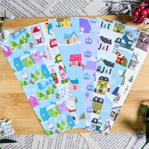 Winter Wonderland || Winter Season Double-Sided Handmade Laminated Bookmarks - Seasonal Bookmark - Bookish Gifts/Accessories DoubleBookedCo