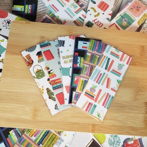 Book Lovers Mini Bookmark Bundles || Assorted Mini Double-Sided Handmade Laminated Bookmarks -Special Bundle Price - Bookish Gifts