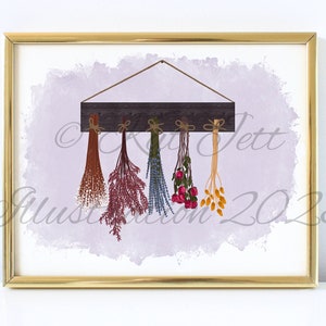 Hung with Love (Fashion Illustration Print)