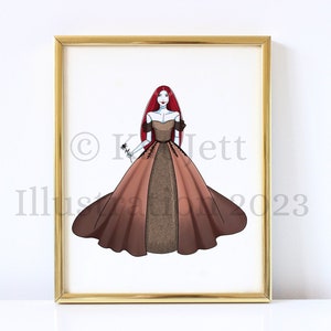 Halloween Queen (Fashion Illustration Print)