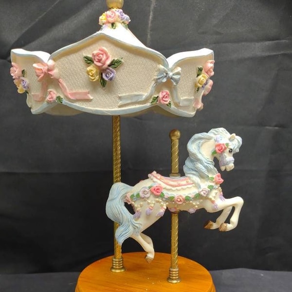 Musical animated carousel horse