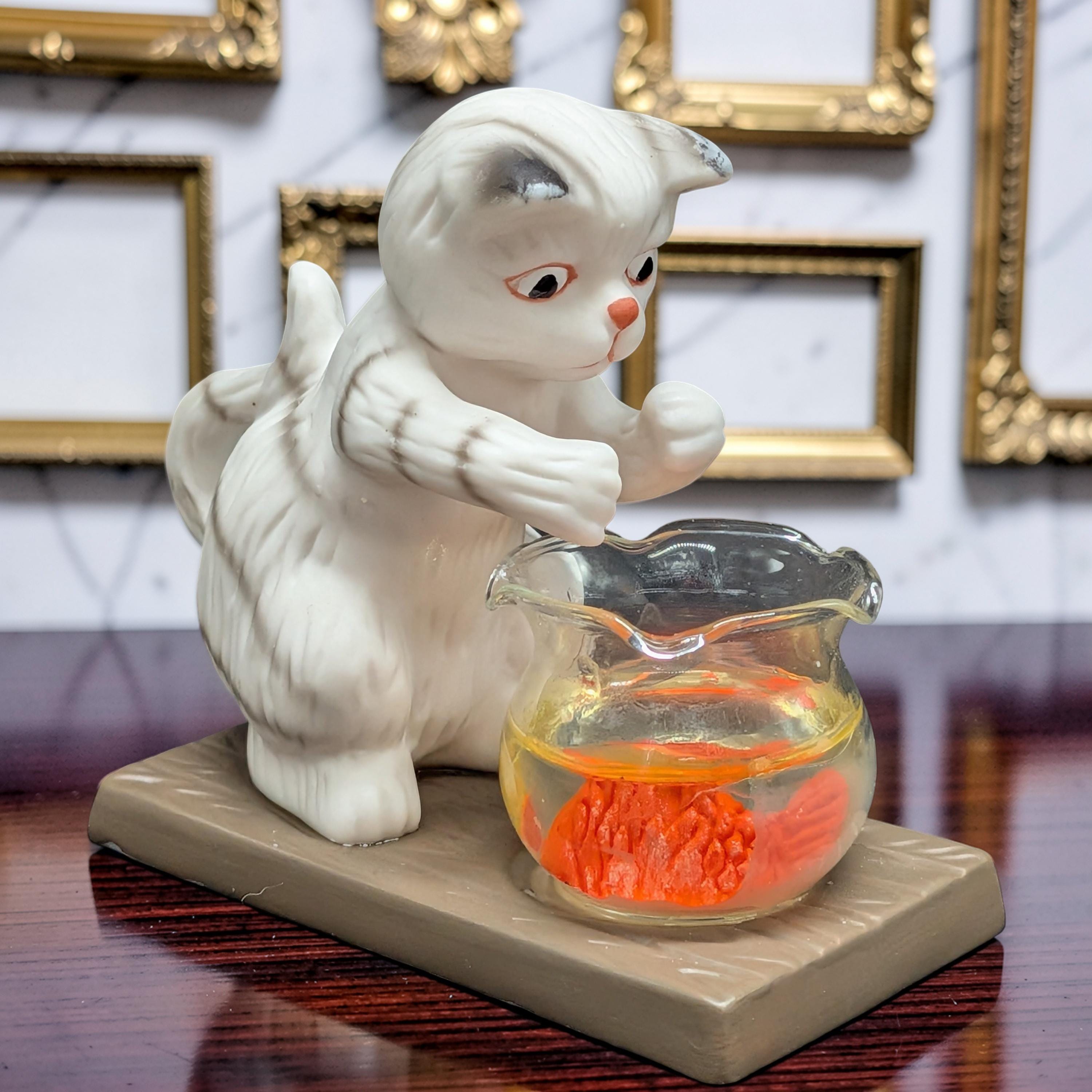 Ceramic Cat Fishbowl - Etsy