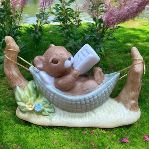 1975 enesco porcelain mouse figurine