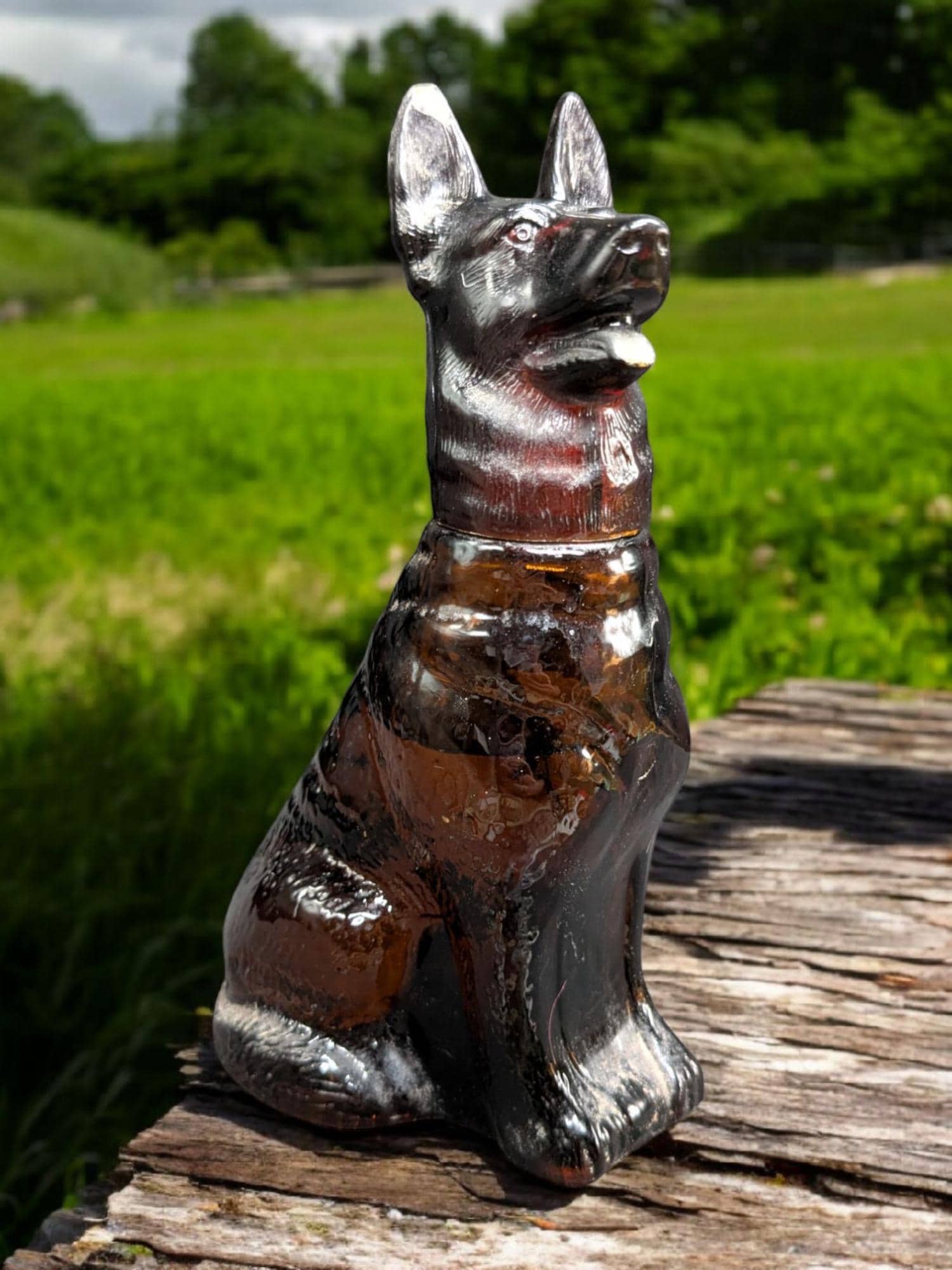 Vintage 1970s Avon “noble Prince” German Shepherd Decanter – Wild 