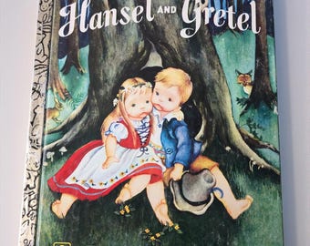 Vintage little golden book, Hansel and Gretel by Eloise Wilkin  1982
