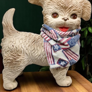 Vintage 1960s Rubber Baby Toy – Blinking Eyes Puppy by Edward Moberly Co.