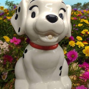 Rare vintage Disney 101 dalmatians rolly pitcher by treasurer Craft made in USA