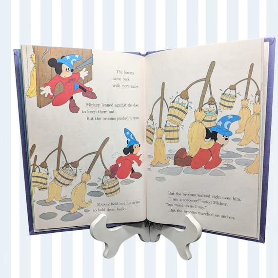 Vintage 1970s Disney Books: Mickey Mouse Magic Book & Sorcerer's