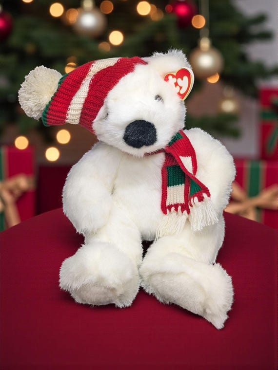 Vintage 1997, TY Holiday Bear Style 5700 With Original Tags - Etsy