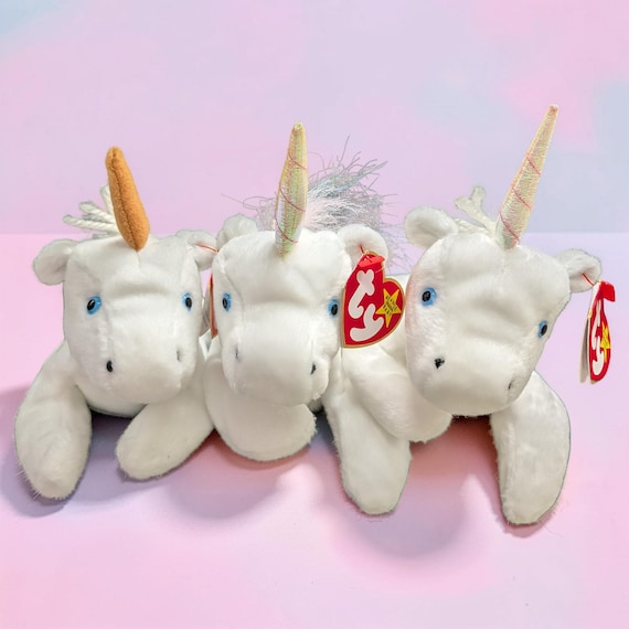 Vintage 1993 Mystic the Unicorn, All Variations TY Beanie Baby