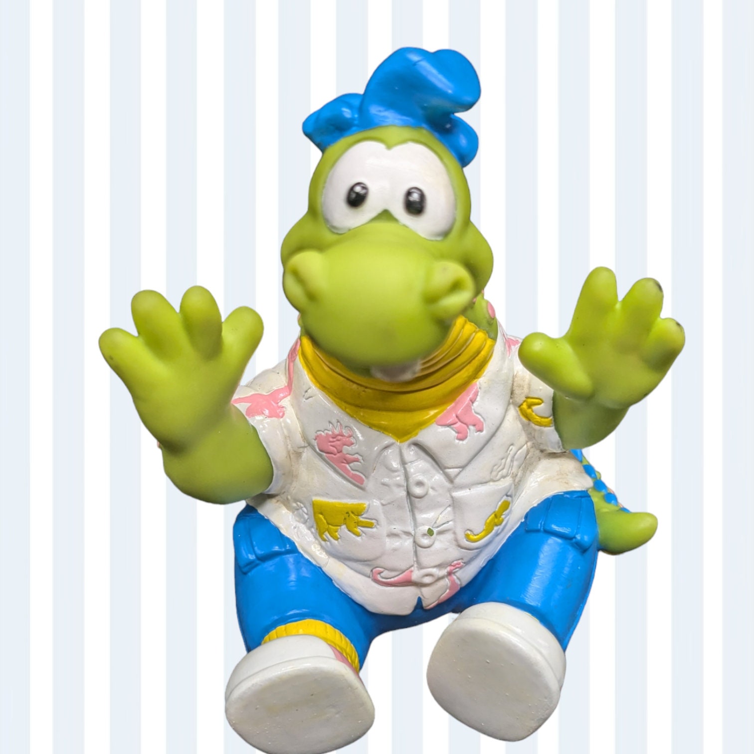 Vintage 1990 Eureka's Castle Milligan Dragon Rubber Hand Puppet