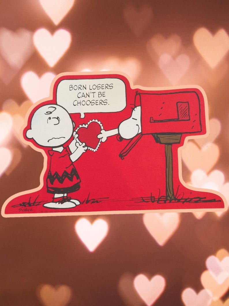 set of four vintage peanuts Valentine's Day ephemera image 6