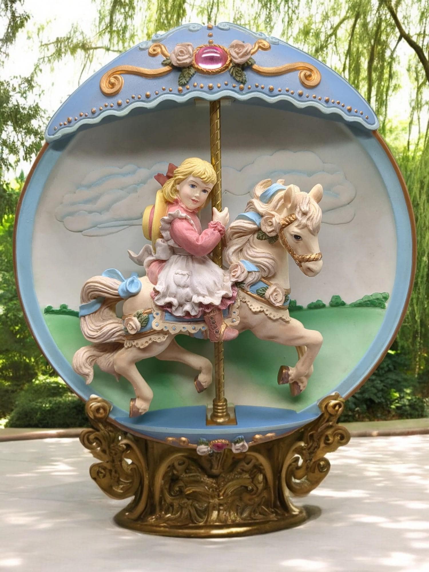 1994 Bradford Exchange Carousel Daydreams Swept Away Vintage