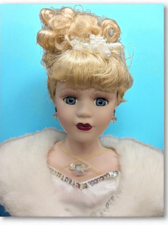 Vintage Camellia Gardens Collection 16-in Porcelain Doll Featuring