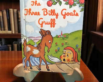 Vintage 1940s The Three Billy Goats Gruff – Classic Children’s Book