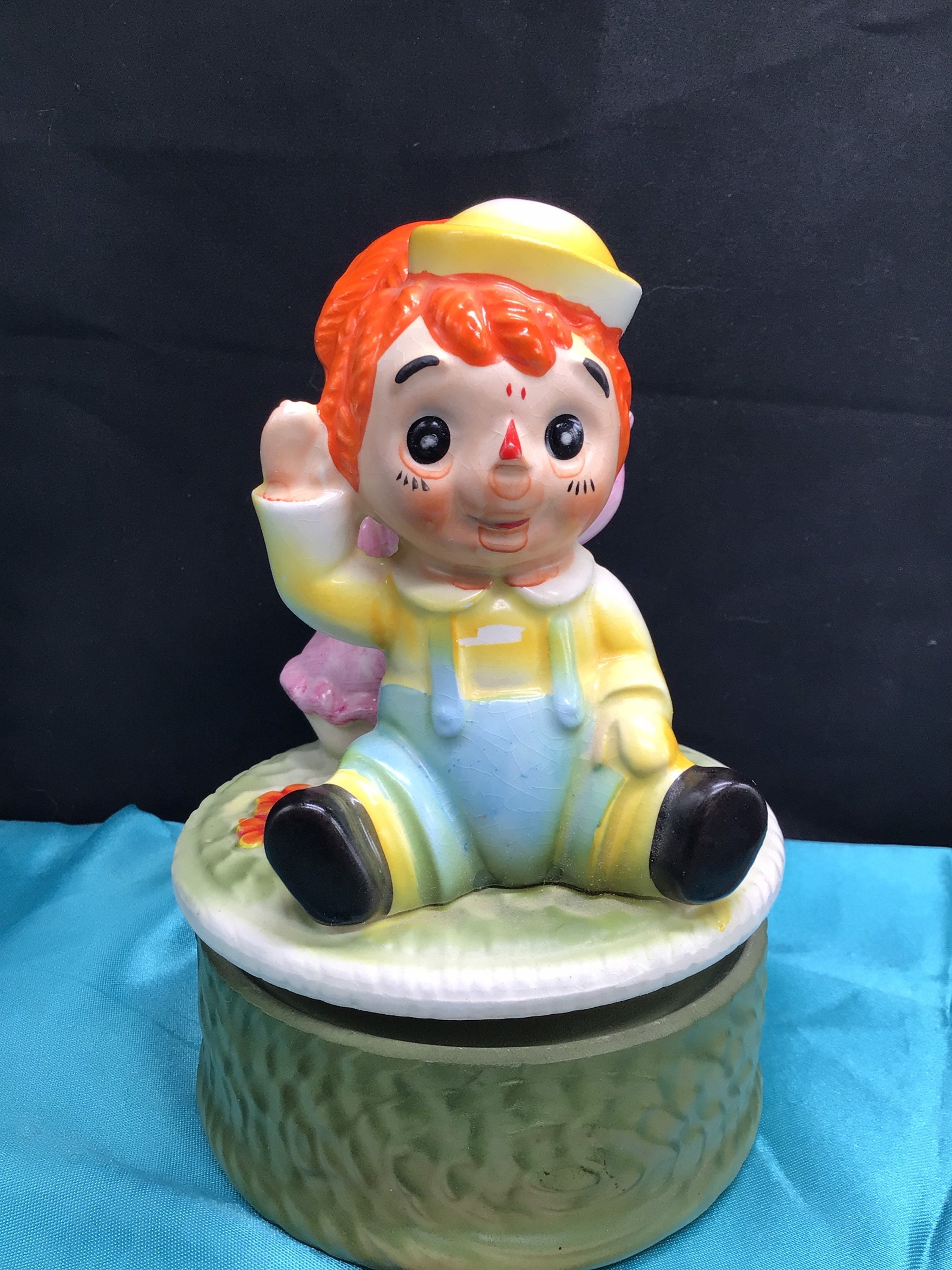 Vintage Raggedy Ann and Andy Music Box plays Nicnac Patty Etsy