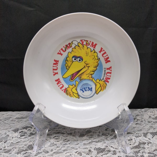 Vintage big bird from sesame Street yum bowl