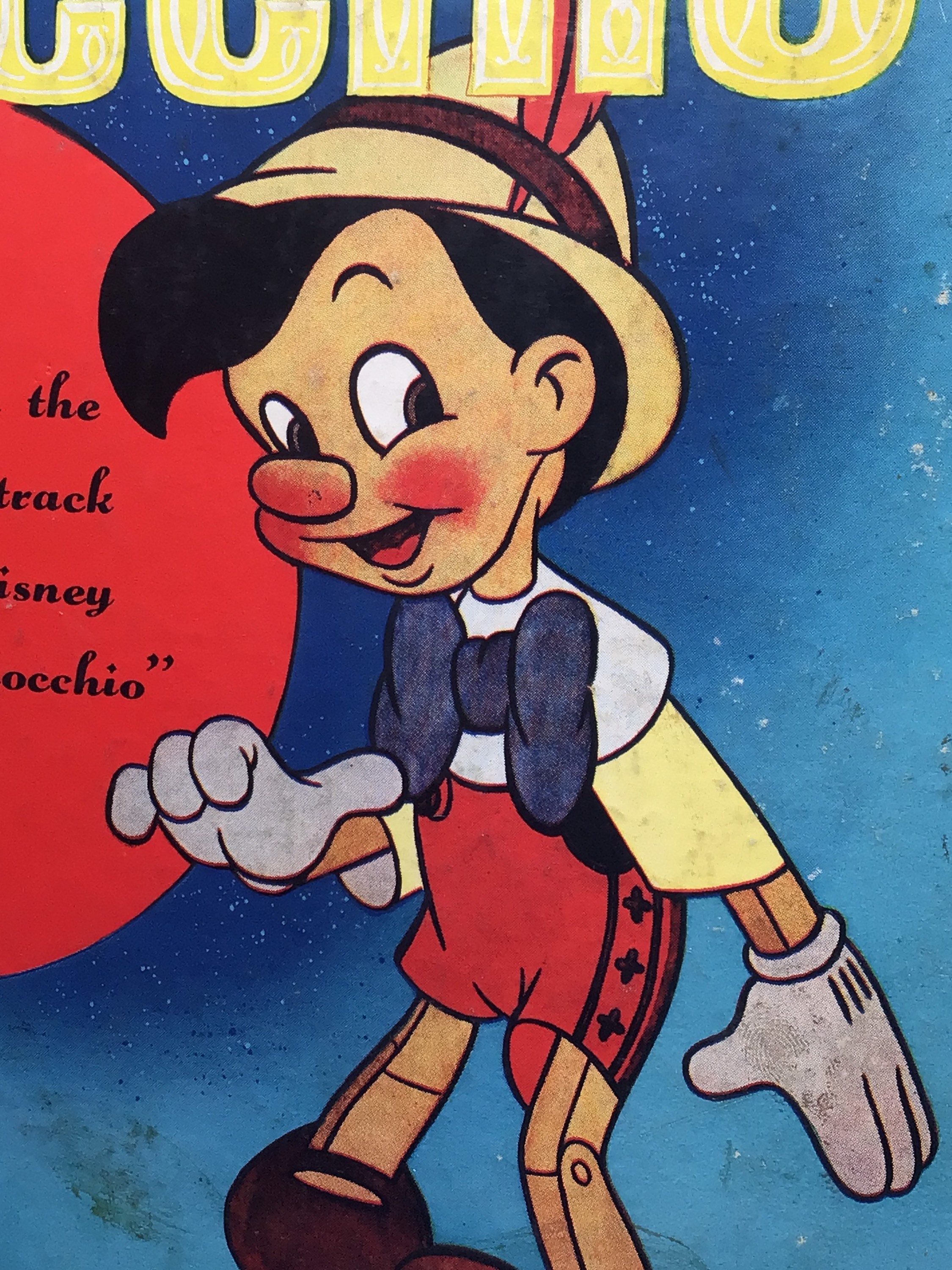 Walt Disney's Pinocchio 78rpm Victor Records Set (original