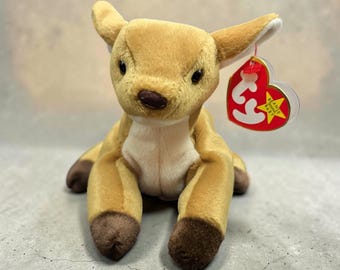 Vintage 1997 whisper the Fawn, TY beanie baby with original tag