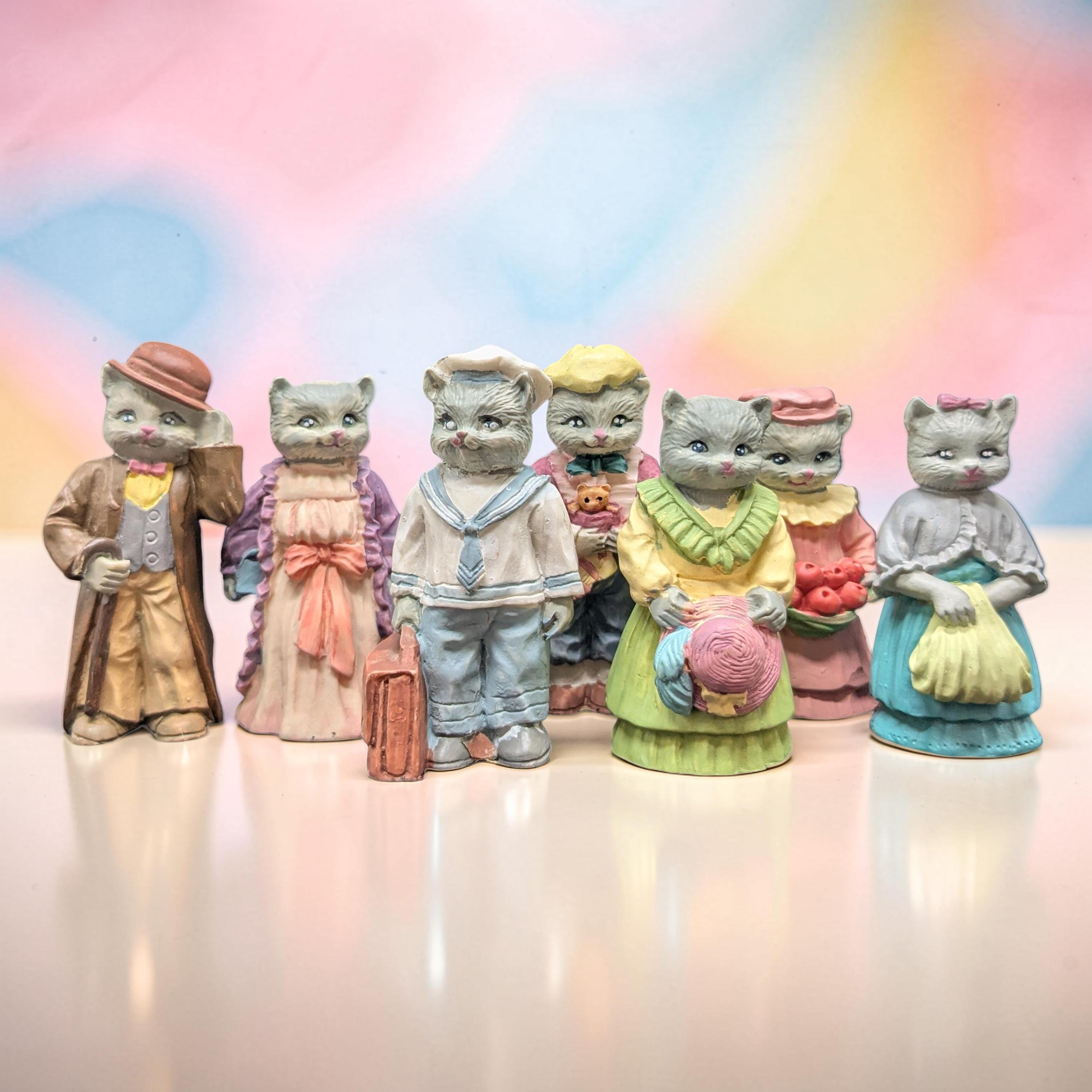 Vintage 1990s JC Cat Collection Figurines - Etsy