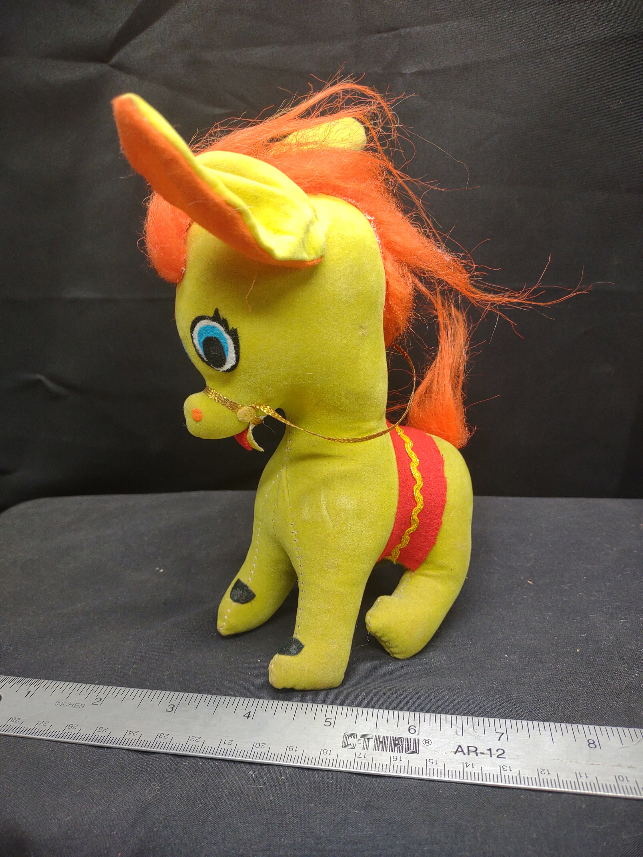 1960s Fomil and Sons Yellow Horse Stuffed Animal - Etsy