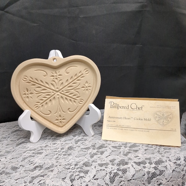 Vintage pampered chef anniversary heart 2000
