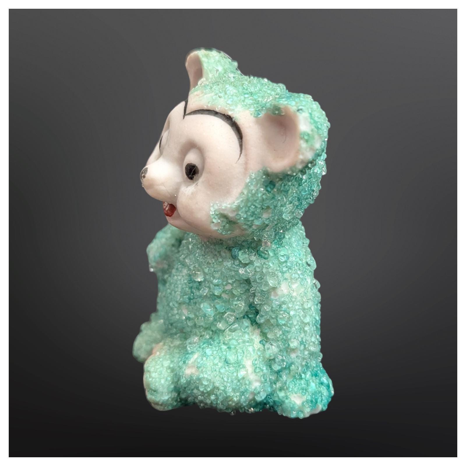Vintage 1950s Coralene Turquoise Sugar Bear - Etsy