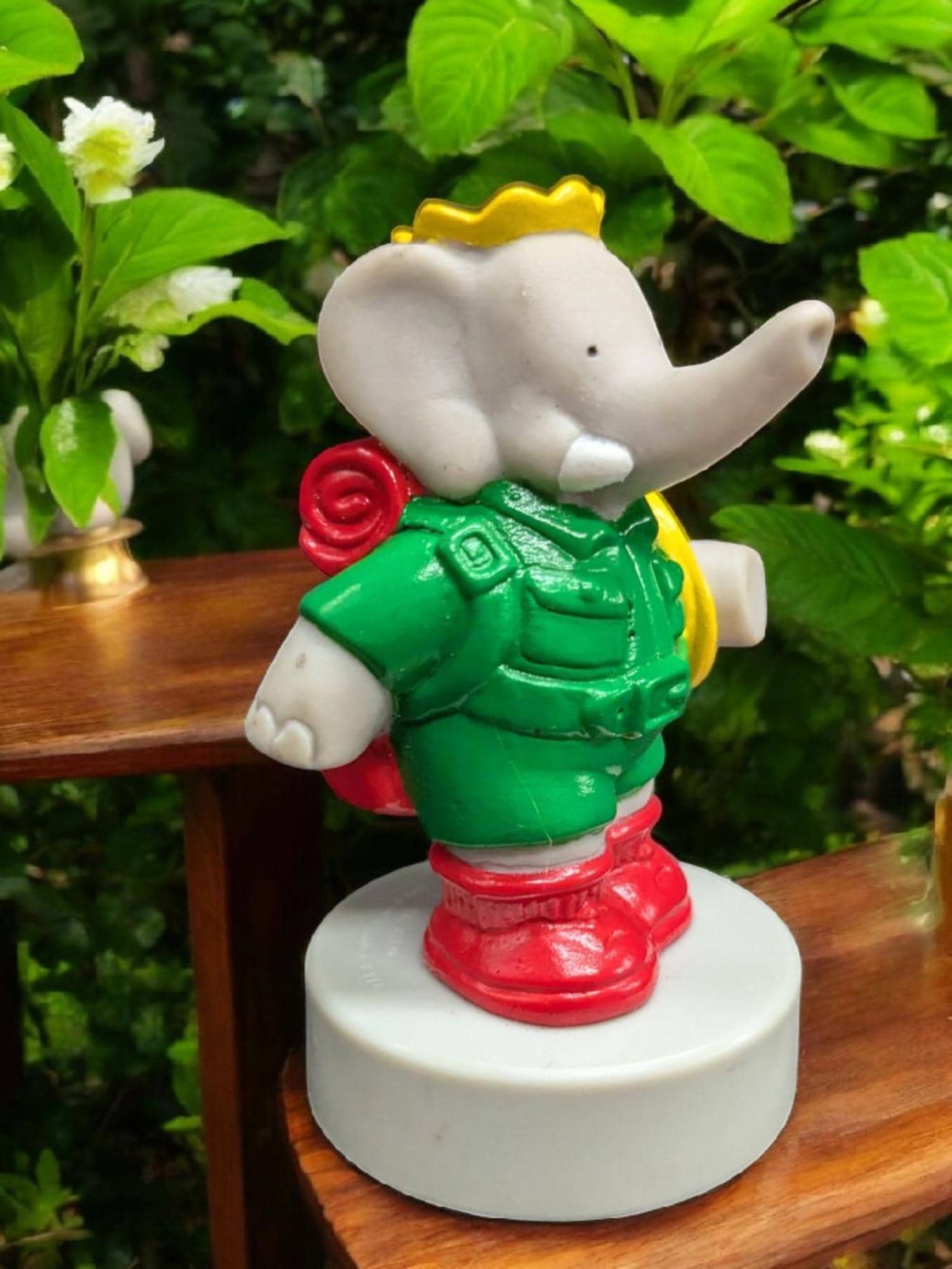 Vintage Arby's 1991 Babar and Zephir Stamper by L.de Brunhoff