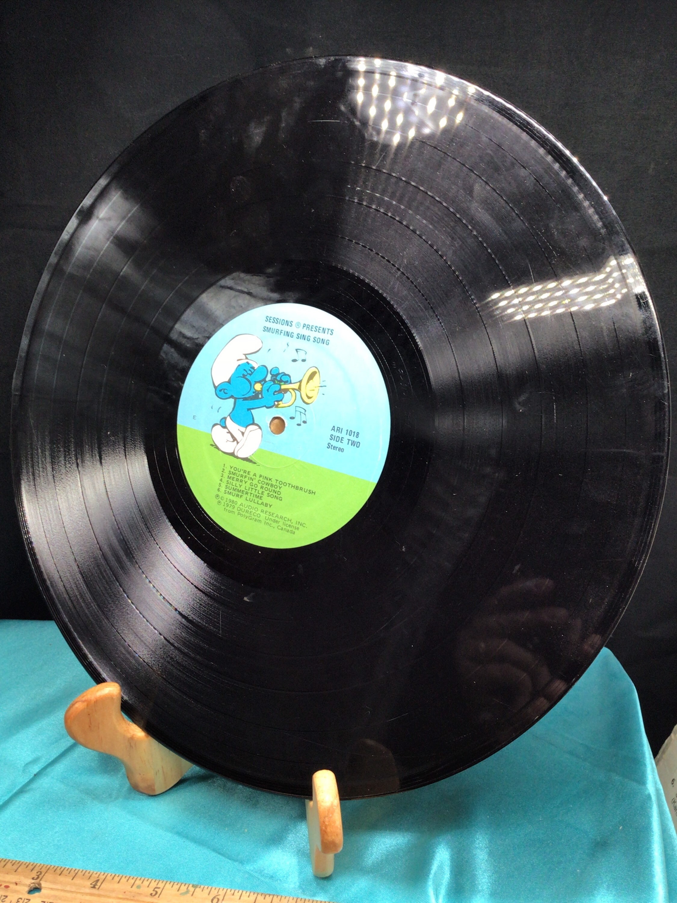 Smurfing Sing Song Record and Book 