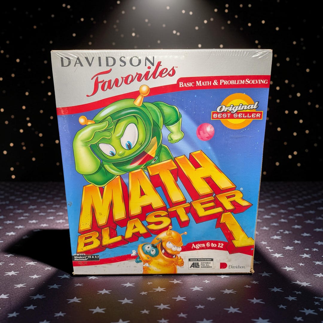 Vintage 1997 Davidson's Favorites Math Blasters 1 Factory Sealed - Etsy