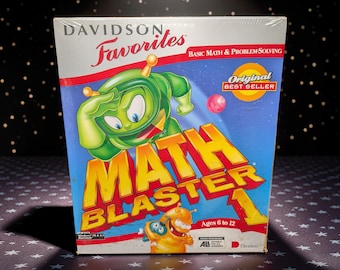 Vintage 1997 Davidson's favorites math blasters 1 factory sealed