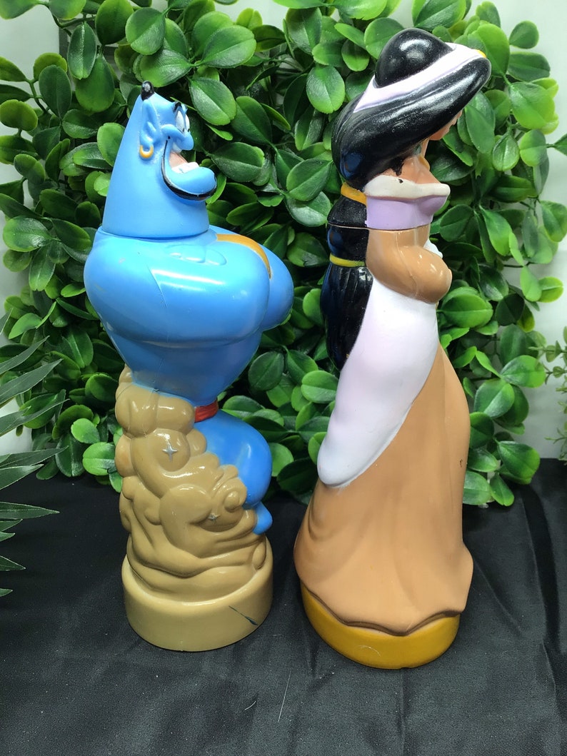 Princess Jasmine and Genie Bubble Bath Bottles empty Etsy